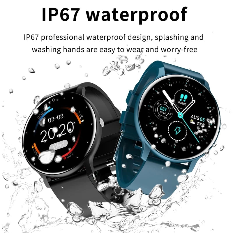 2025 Full Touch Screen, Sport Fitness & Waterproof, Bluetooth for Android & iOS