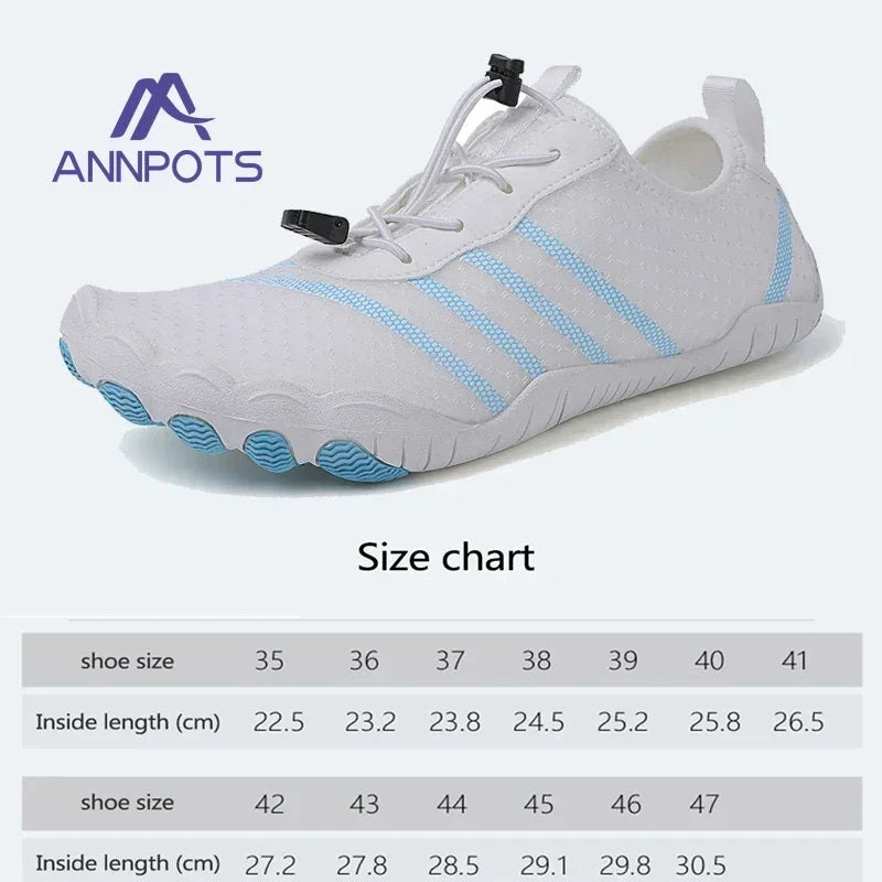 Men & Women Breathable Aqua Shoes Quick Dry Barefoot Beach, River & Swimming