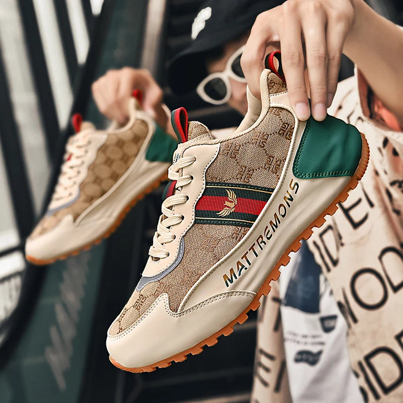 Men’s Fashion Casual Sneakers – Thick Sole Walking Shoes