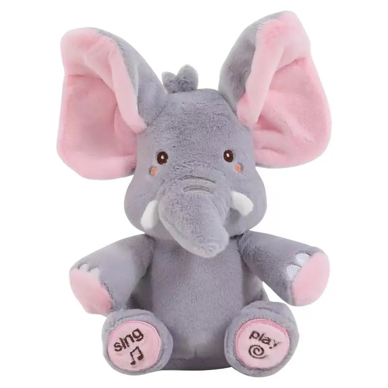 Animated Singing Elephant Plush Toy – Moving Ears Stuffed Animal for Babies & Kids Gift