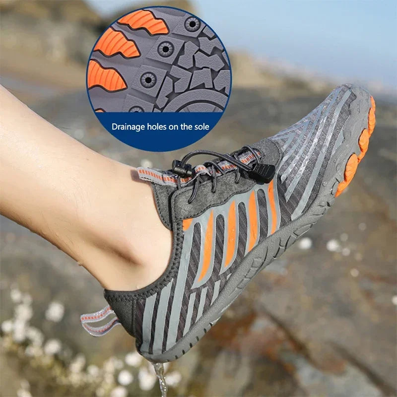Men & Women Breathable Aqua Shoes Quick Dry Barefoot Beach, River & Swimming