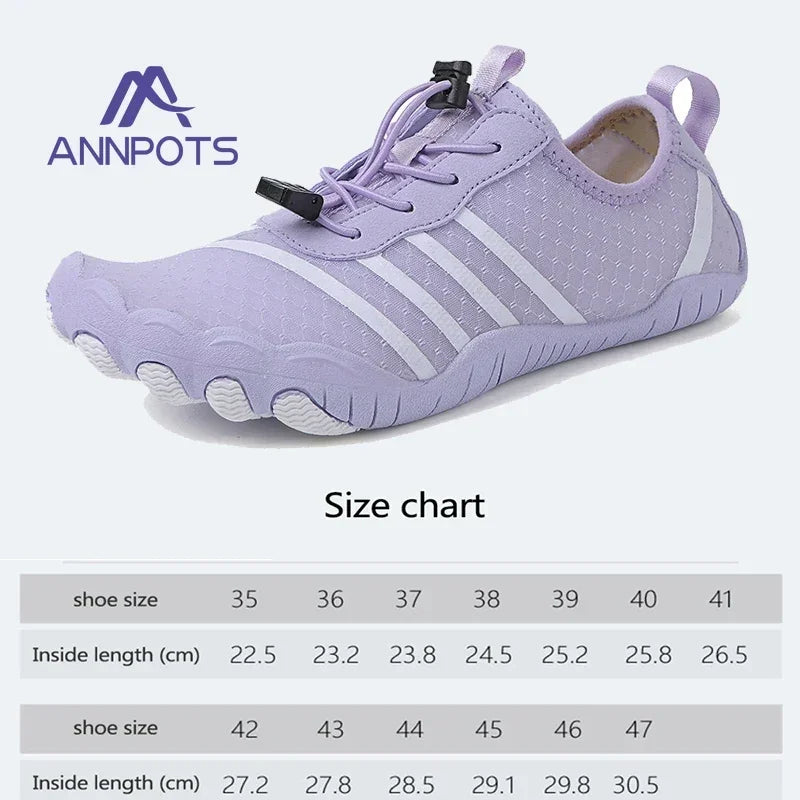 Men & Women Breathable Aqua Shoes Quick Dry Barefoot Beach, River & Swimming