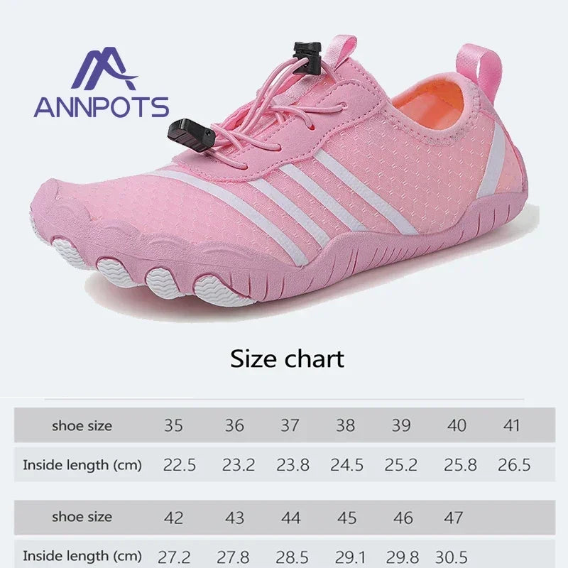 Men & Women Breathable Aqua Shoes Quick Dry Barefoot Beach, River & Swimming