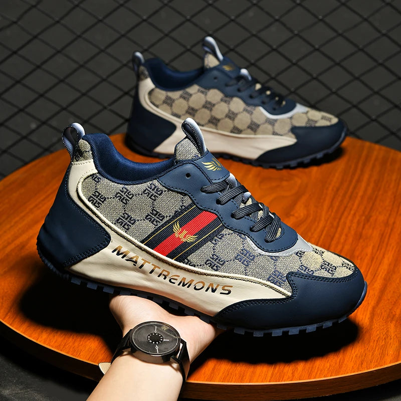 Men’s Fashion Casual Sneakers – Thick Sole Walking Shoes