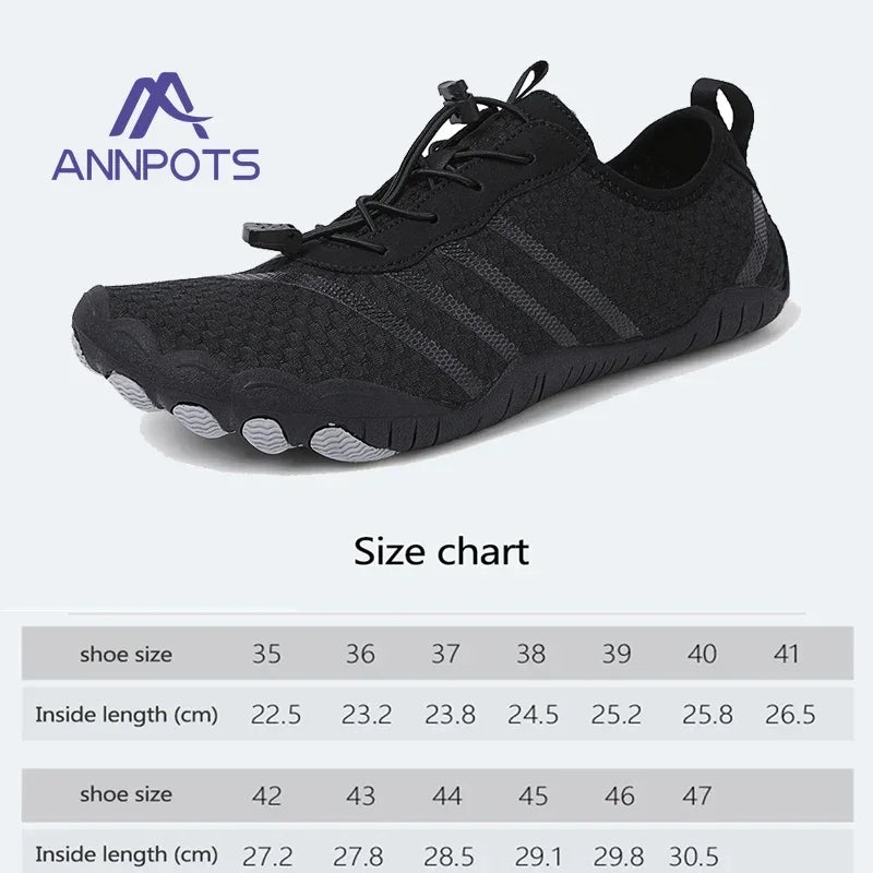 Men & Women Breathable Aqua Shoes Quick Dry Barefoot Beach, River & Swimming