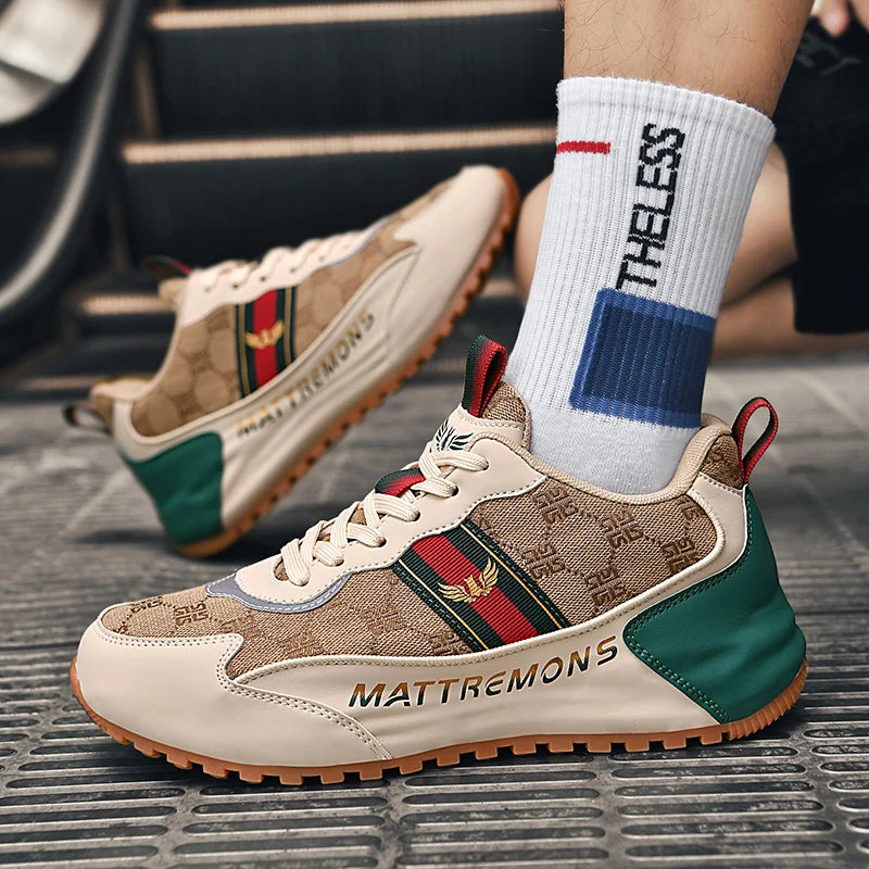 Men’s Fashion Casual Sneakers – Thick Sole Walking Shoes