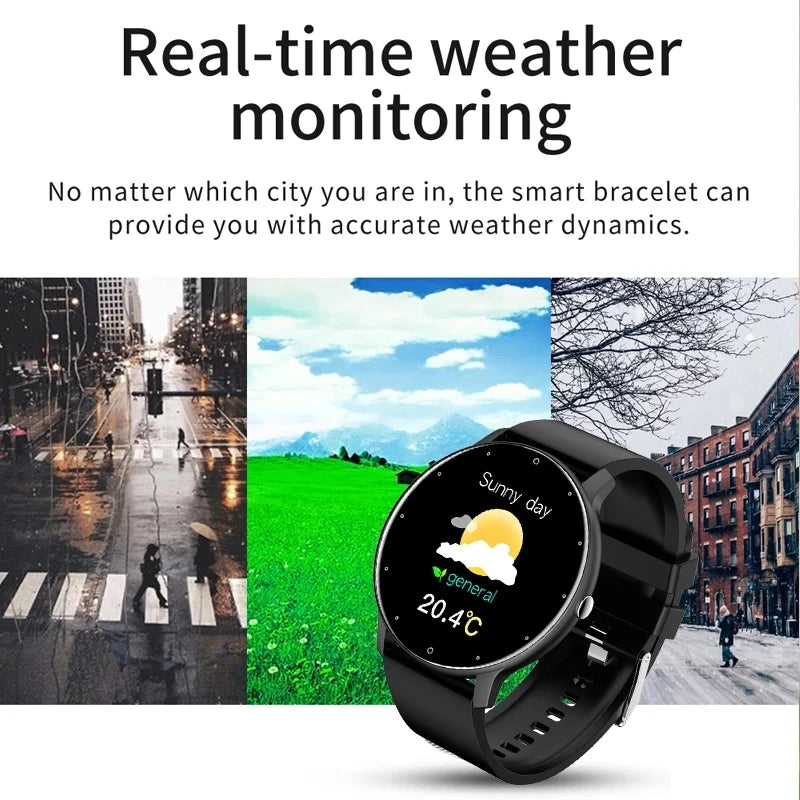 2025 Full Touch Screen, Sport Fitness &  Waterproof, Bluetooth for Android & iOS