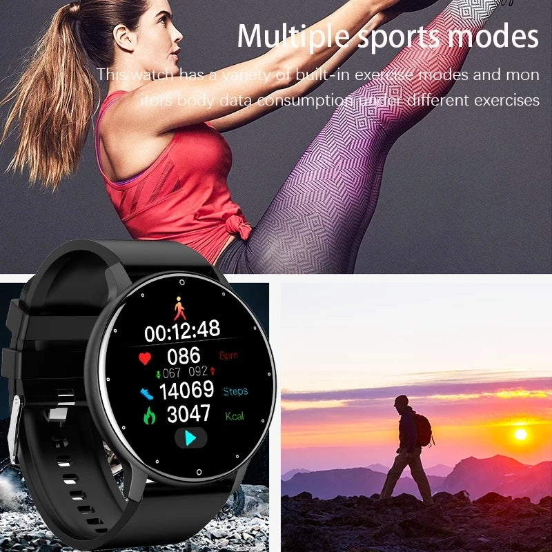 2025 Full Touch Screen, Sport Fitness &  Waterproof, Bluetooth for Android & iOS