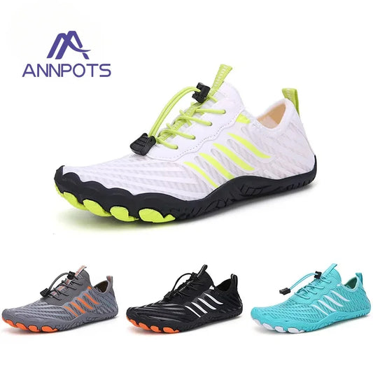 Men & Women Breathable Aqua Shoes  Quick Dry Barefoot Beach, River & Swimming