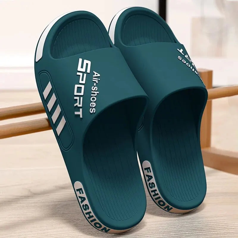 Men’s Summer Slippers – Thick Sole, Anti-Slip Indoor & Outdoor Sandals