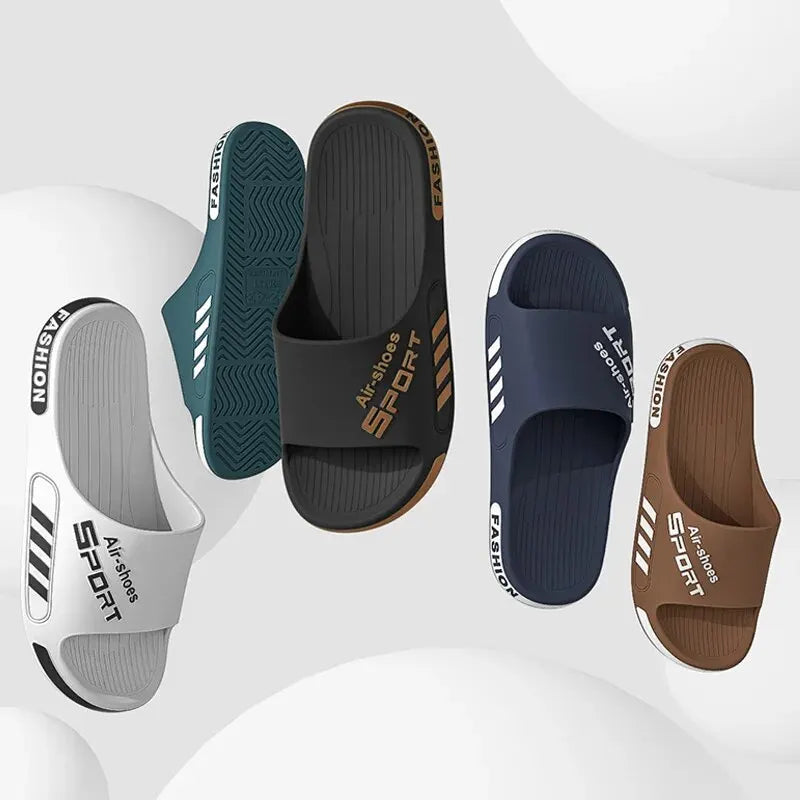 Men’s Summer Slippers – Thick Sole, Anti-Slip Indoor & Outdoor Sandals