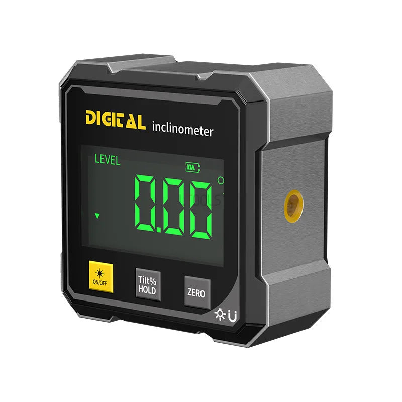Mini Digital Protractor – Magnetic Laser Angle Gauge & Level Box