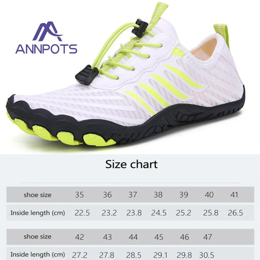 Men & Women Breathable Aqua Shoes  Quick Dry Barefoot Beach, River & Swimming